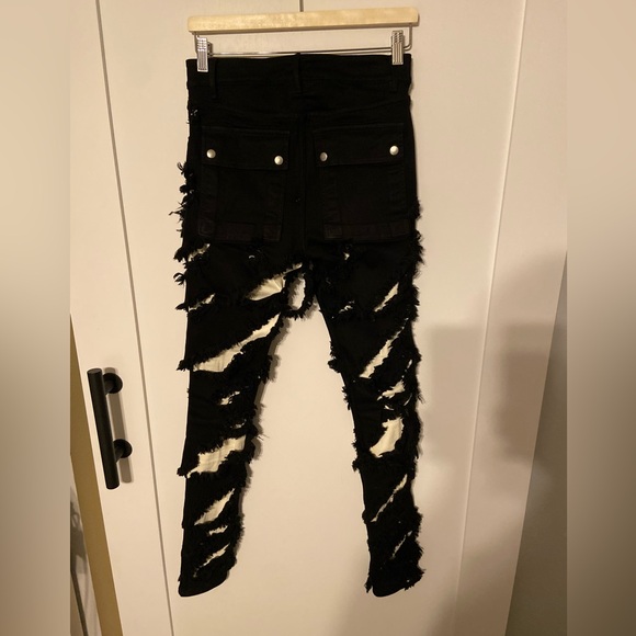 Rick Owens FW21 Gethsemane Runway Tyrone Slashed jeans - Picture 2 of 6
